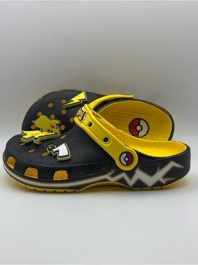 NWT  Kids' Crocs x Pokemon Pikachu Classic Clog Shoes J4 M4 W6 - Brand New⚡️